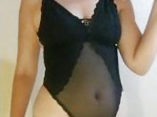 Sexy girl whit black lencery