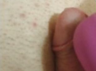 my little sissy is cumming only when i allow him to - wand vibrator