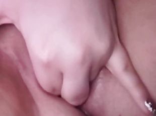 masturbation, fitta-pussy, amatör, tonåring, samling, pov, trosor, kåt, dildo, ensam