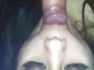 asiatisk, amatør, blowjob, svelging, pov, cum, filipinsk