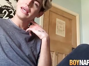 Twink Ryo Foxx with trimmed nipples domination on webcam