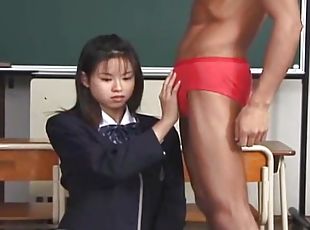 asiatique, enseignant, fellation, ados, japonais, hirondelle, ejaculation, salle-de-classe