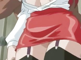Horny redhead big tits anime milf fucked on bathroom