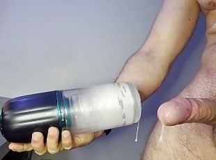 Trying out new toy: So many ruined orgasms, thick leaking cumshots ...