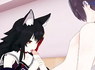 Ookami Mio and I have intense sex in the bedroom. - Hololive VTuber...