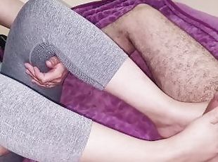 feetjob handjob amateur FHD 4K Cums In My Feet ????? ??????? ?? ???...