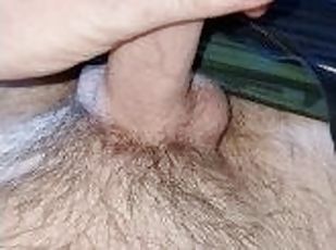 8mm urethral  sounding with a little.jerk off with Moans uncut cock...