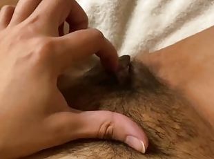 clitoris, karvainen, masturbaatio, orgasmi, pillu-pussy, amatööri, latino, fetissi, soolo