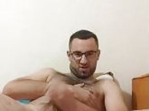 lunettes, masturbation, russe, énorme-bite, maison, secousses, sale, horny, attrapée, solo