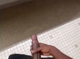 School restroom cumshot