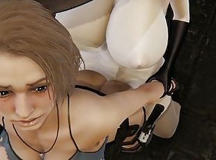 Jill Valentine Caught & Fucked by Futa Dimitrescu - Resident Evil D...