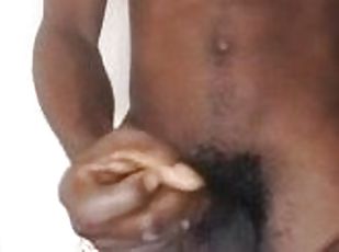 masturbation, chatte-pussy, amateur, ébène, énorme-bite, branlette, black, horny, solo, réalité