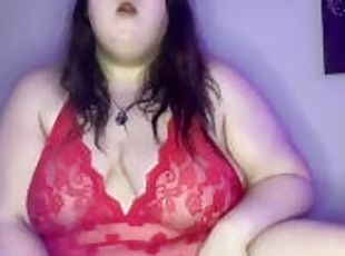 gordo, masturbação, orgasmo, cona-pussy, amador, brinquedo, caseiro, bbw, langerie, sozinho