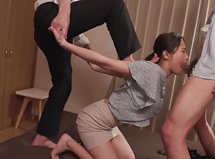 asiatiche, giapponesi, gole-profonde, trio, feticci, brunette