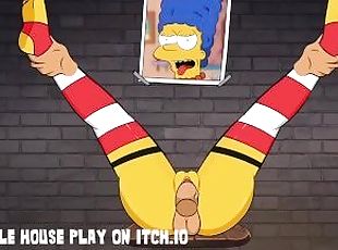 Marge Simpsons Leg Spread Glory Hole Bondage BDSM Creampie - Hole H...