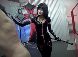 bdsm, fetish, latex, bondage, elskerinde, lille-tiny, brunette