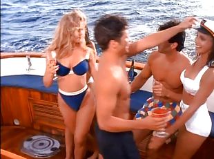 allaperto, sesso-di-gruppo, bikini, yacht