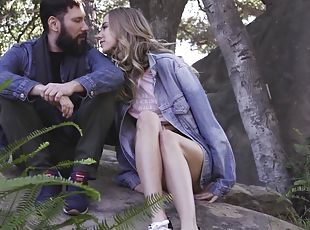 Video of erotic lovemaking with slender girlfriend Haley Reed