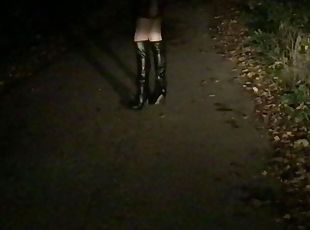 en-plein-air, public, transsexuelle, anal, milf, jouet, ladyboy, européenne, euro, fétiche