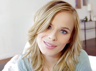 Lovely Jillian Janson makes a cock disappear in her tight cunt