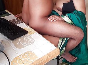Indian Office Secretary Fucks Sexy Busty Boss On Chair While Workin...