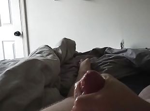 Jacking off with a massive load