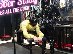 Rubber Sissy Takes All The Cock - Lady Bellatrix trains her slutty ...