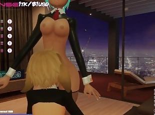 VR Bunny Girl Streams Herself Sucking Off And Then Riding Her Futa ...