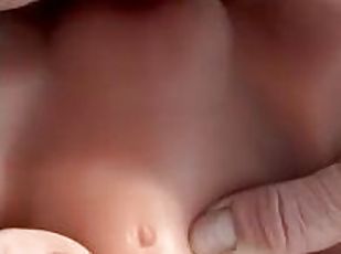 énorme, masturbation, amateur, ejaculation-sur-le-corps, solo