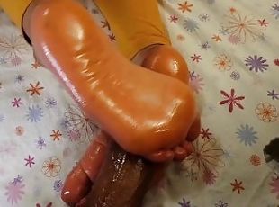 masturbation, amateur, babes, ébène, énorme-bite, couple, pieds, point-de-vue, ejaculation, fétiche