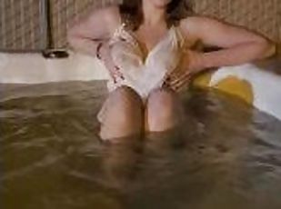 College Girl Hot Tub with See Thru Top