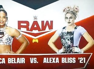Becky Lynch Interferes On Wrestling Match With Alexa Bliss Vs Bianc...