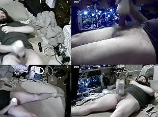 Masturbation video with four Closed Circuit Television cameras and ...