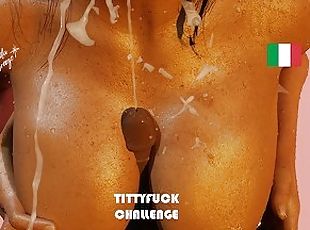 Challenge- Titty-Fuck Close-up - Joi Italiano