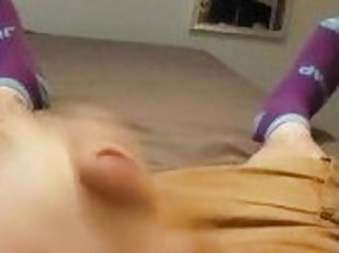 masturbation, femme, amateur, mature, ejaculation-sur-le-corps, point-de-vue, ejaculation, solo