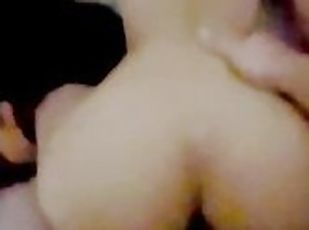 18 year old teen girl latina takes daddys cock deep in her ass.. sh...