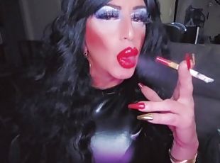 best crossdressing smoking fetish lipstick makeup video ever tell m...