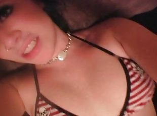 Naughty girl wants you to cum on her tits