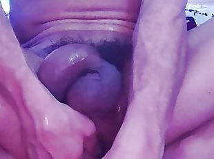 Squirt anal open hole as pis and cum