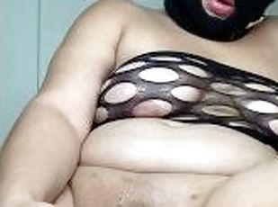 masturbação, orgasmo, cona-pussy, amador, brinquedo, latina, preto, bbw, dildo, sozinho