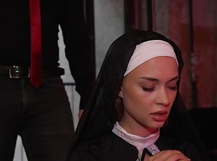 Awakening of a Succubus from the depths of the soul of nun Loren Strawberry! Anal curse NRX134 - AnalVids