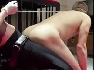 Cleaning house and anal training femboy slut. Full video on my Only...