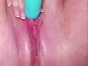 Rubbing and fucking my perfect pink pussy!