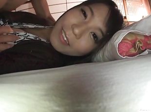 Nice tits Japanese girlfriend Matsushita Miori gets fucked hard