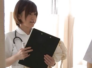 Wild fucking between a patient and Japanese nurse Kotomi Saeki