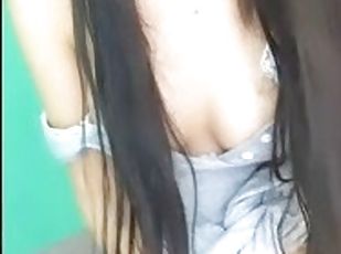 asiatique, amateur, webcam, solo, chinoise