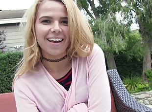 Alina West is a beautiful blonde who cannot resist a hard boner