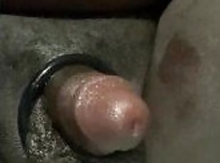 Close up rubbing oil