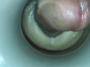 Orgasm from a man with sperm in front of the camera