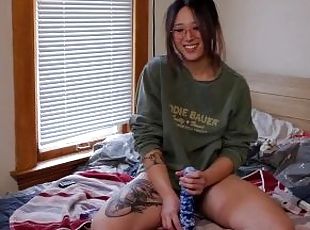 asiatic, masturbare-masturbation, amatori, anal, simpatica, dildo, corean, tate-mici